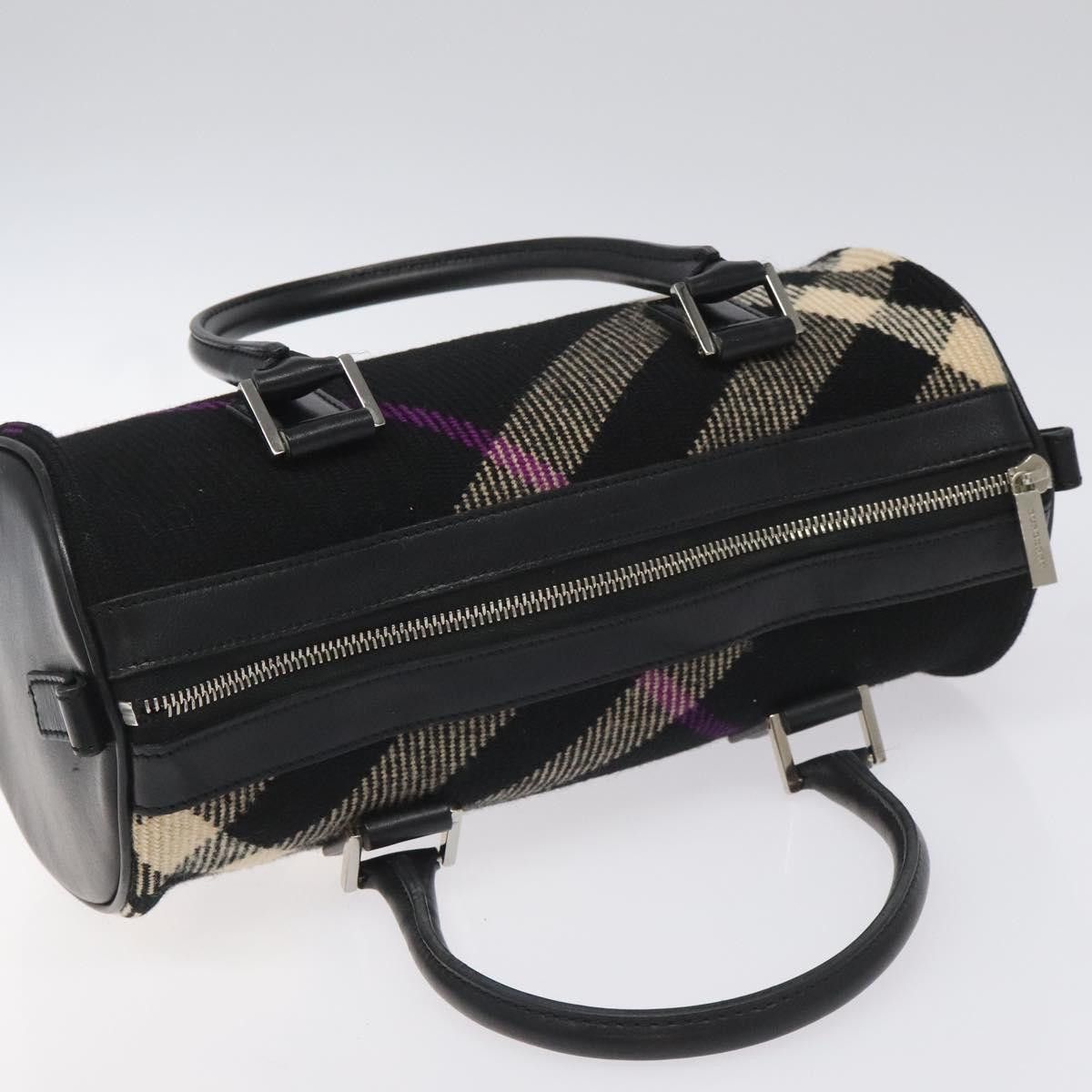 Burberry Supernova Check Black Wool Handbag (Pre-Owned) Size ONE SIZE - 11 Thumbnail