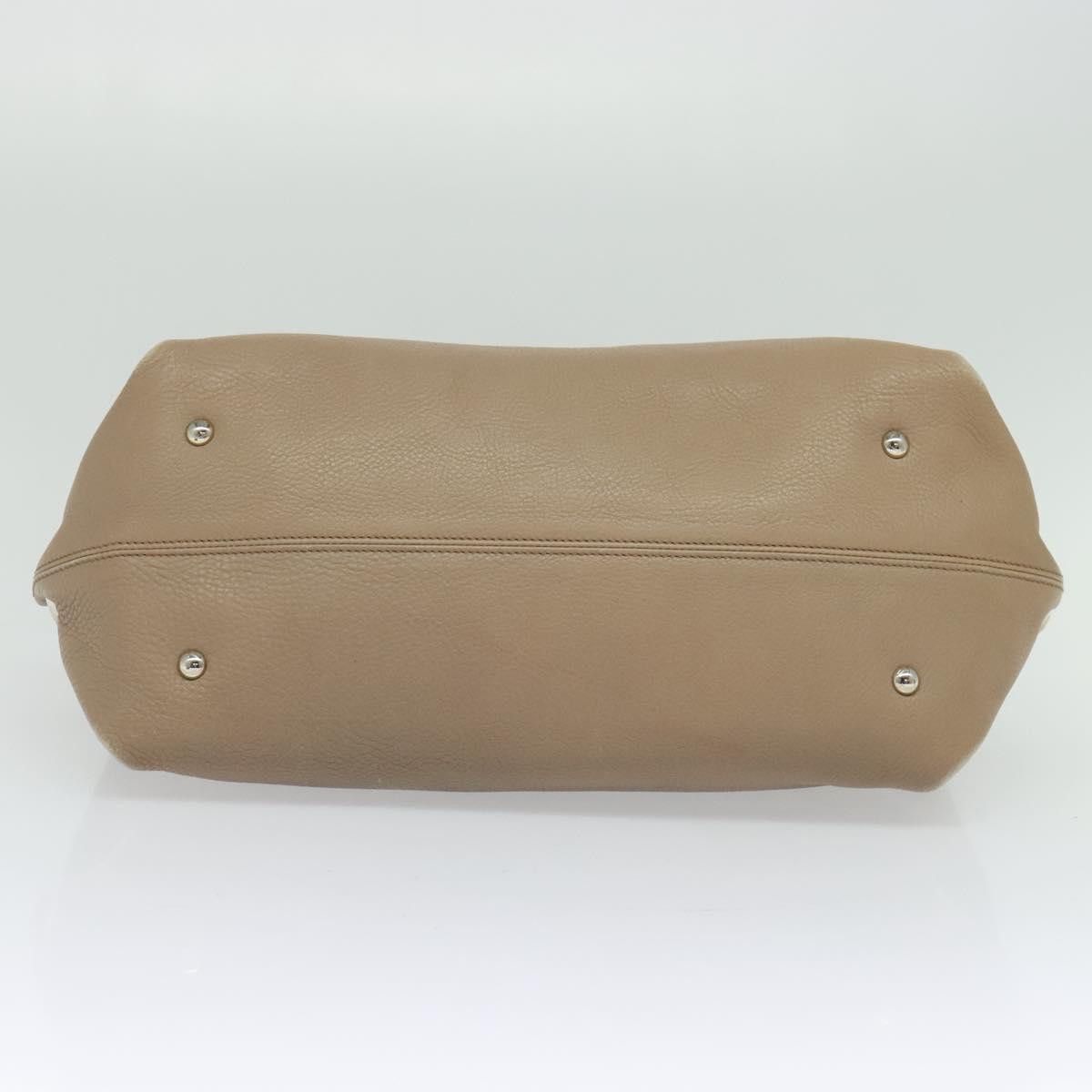 Salvatore Ferragamo Sofia Beige Leather Handbag (Pre-Owned) Size ONE SIZE - 18 Thumbnail