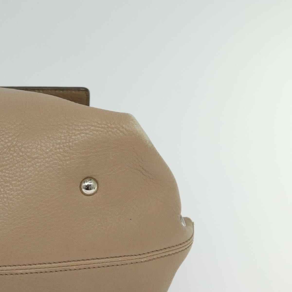 Salvatore Ferragamo Sofia Beige Leather Handbag (Pre-Owned) Size ONE SIZE - 8 Thumbnail