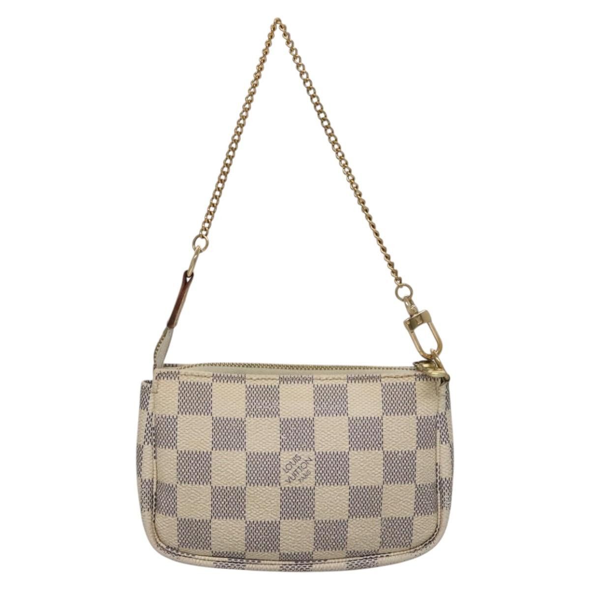 Louis Vuitton Pochette Accessoire White Canvas Clutch Bag (Pre-Owned) Size ONE SIZE - 2 Thumbnail