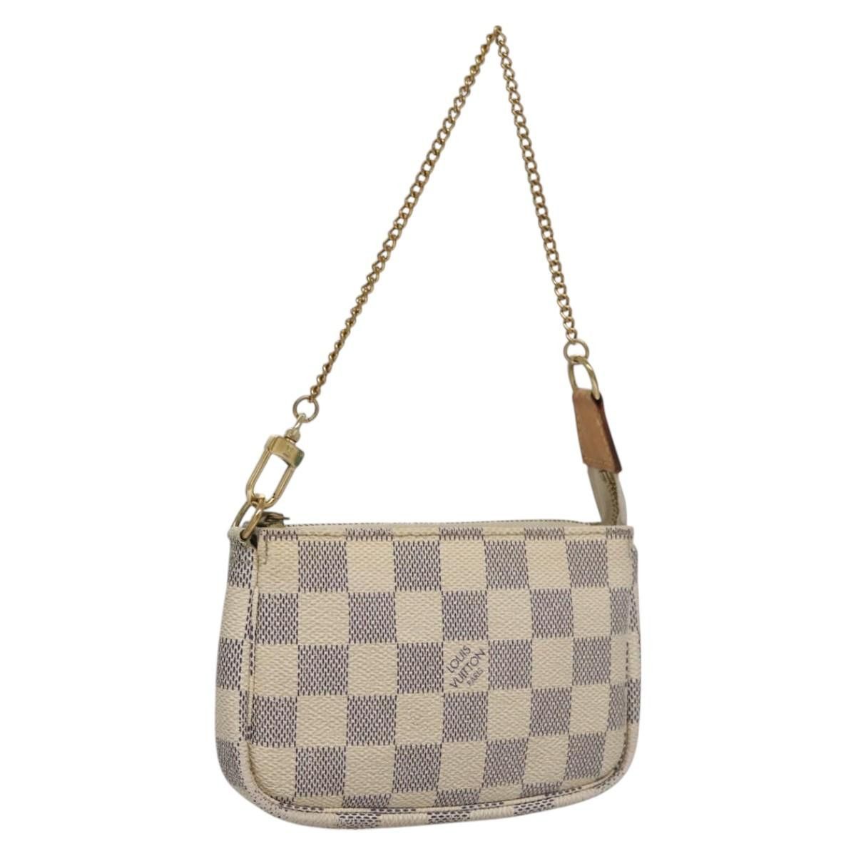 Louis Vuitton Pochette Accessoire White Canvas Clutch Bag (Pre-Owned) Size ONE SIZE - 19 Thumbnail