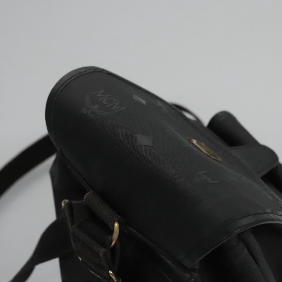 MCM Visetos Black Canvas Backpack Bag (Pre-Owned) Size ONE SIZE - 16 Thumbnail