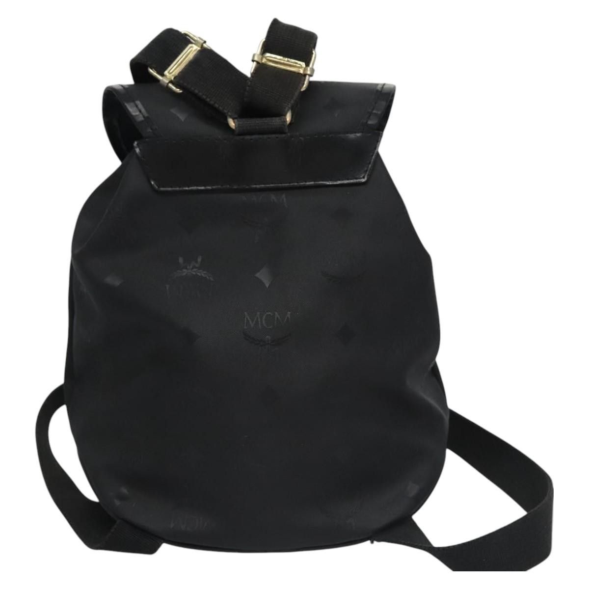 MCM Visetos Black Canvas Backpack Bag (Pre-Owned) Size ONE SIZE - 2 Thumbnail