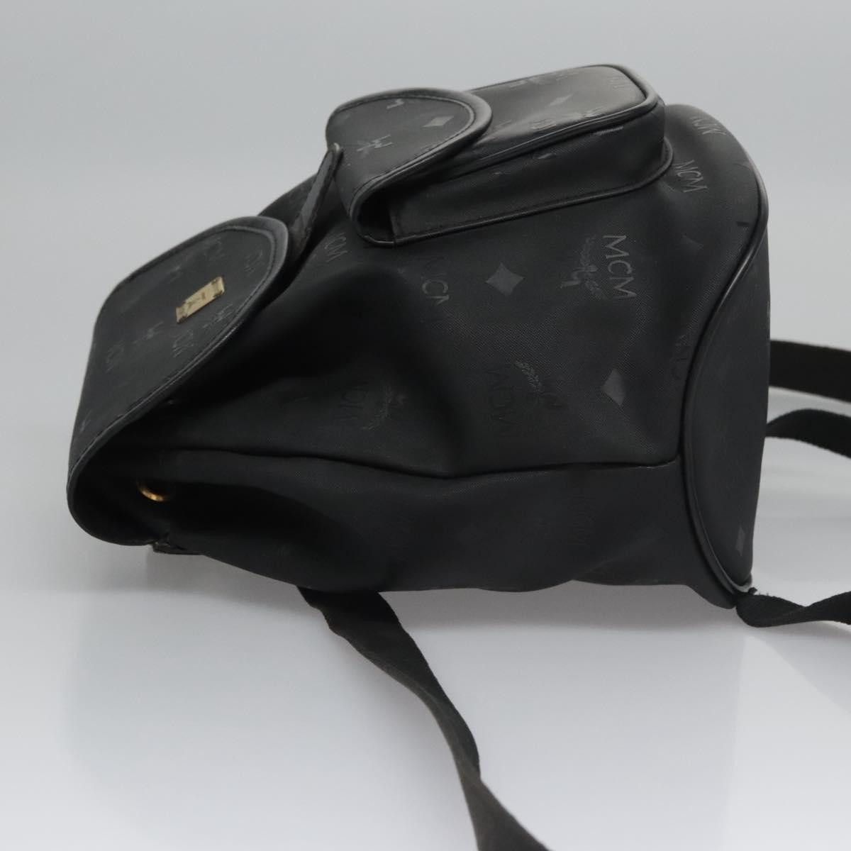 MCM Visetos Black Canvas Backpack Bag (Pre-Owned) Size ONE SIZE - 4 Thumbnail