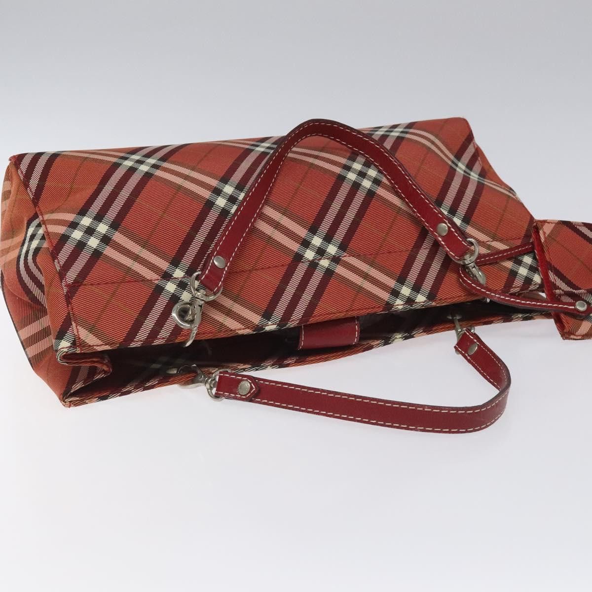 Burberry Nova Check Red Synthetic Handbag (Pre-Owned) Size ONE SIZE - 14 Thumbnail