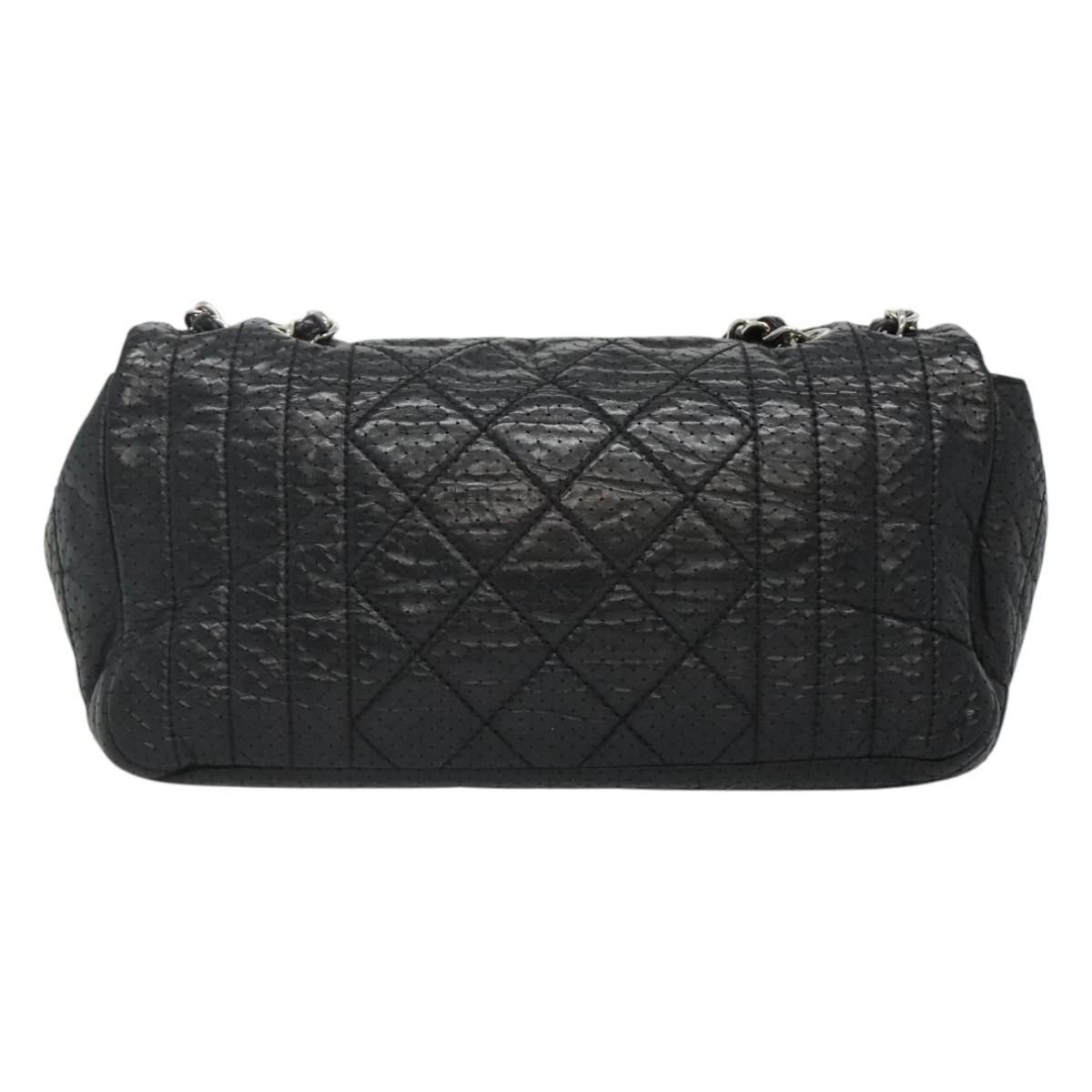 Chanel Single Flap Black Leather Shoulder Bag (Pre-Owned) Size ONE SIZE - 2 Thumbnail