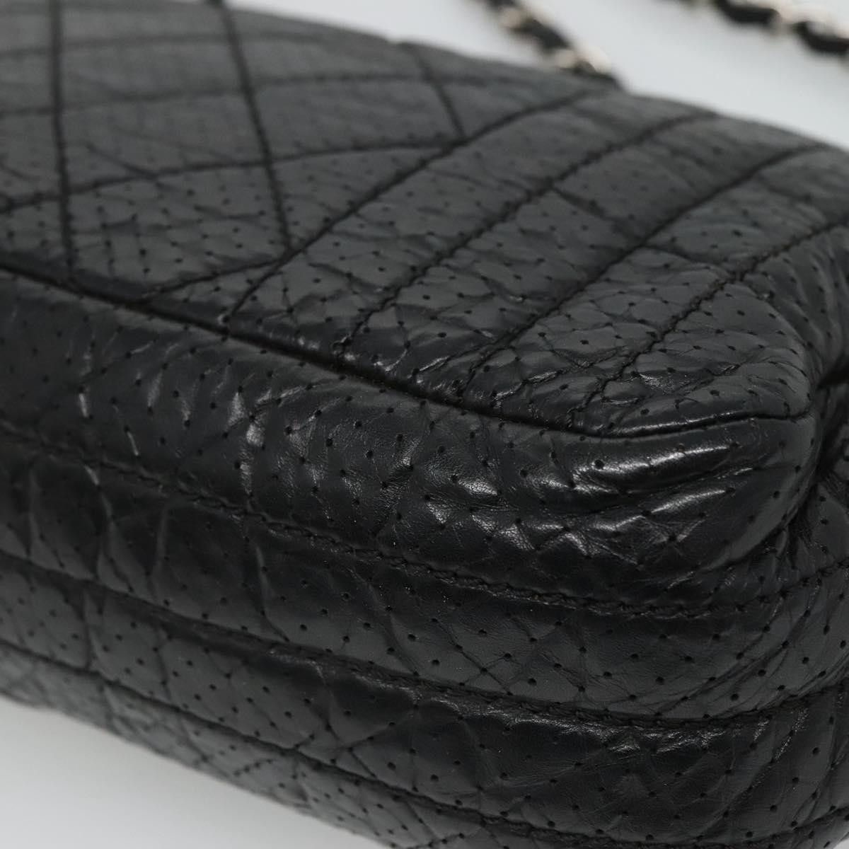 Chanel Single Flap Black Leather Shoulder Bag (Pre-Owned) Size ONE SIZE - 11 Thumbnail