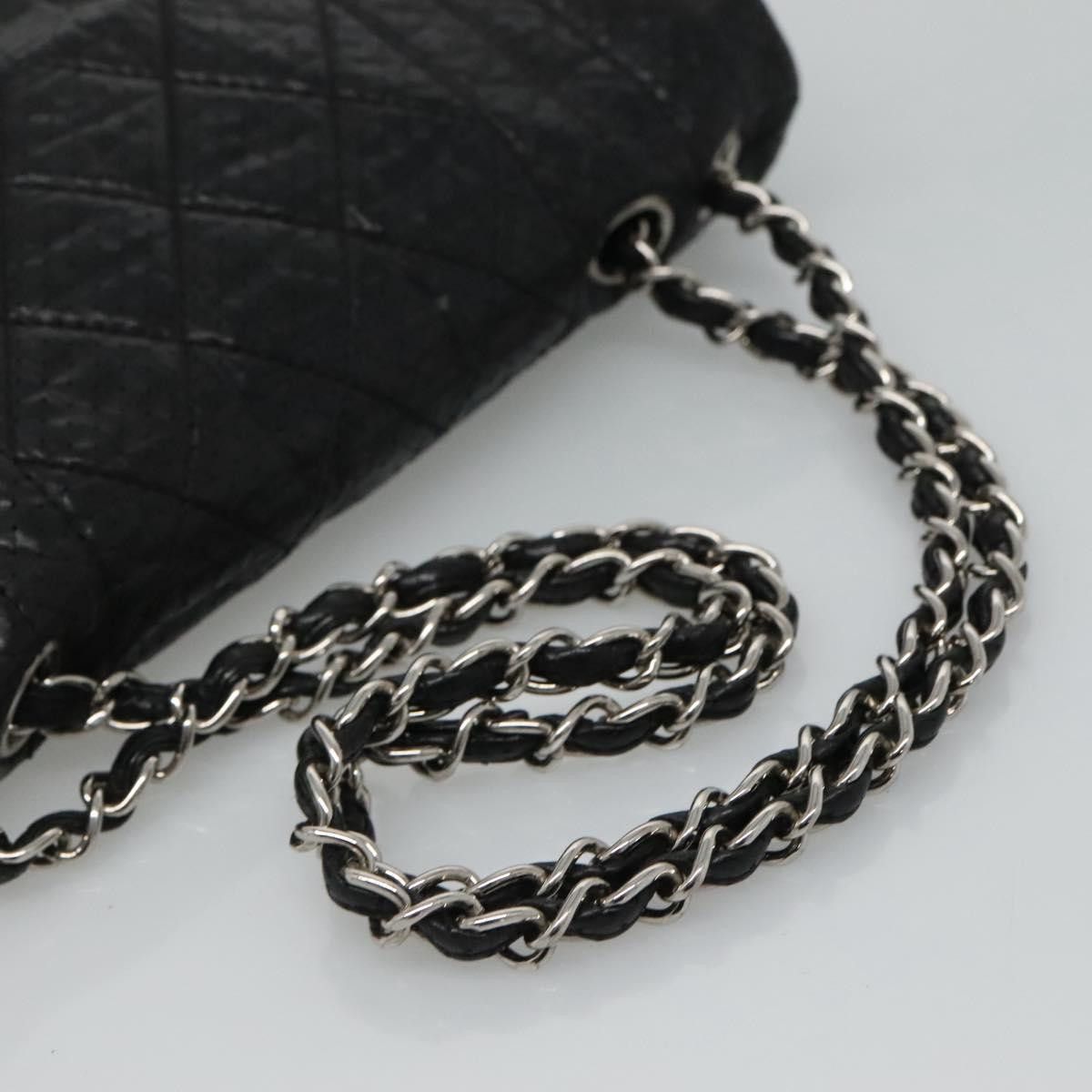 Chanel Single Flap Black Leather Shoulder Bag (Pre-Owned) Size ONE SIZE - 6 Thumbnail