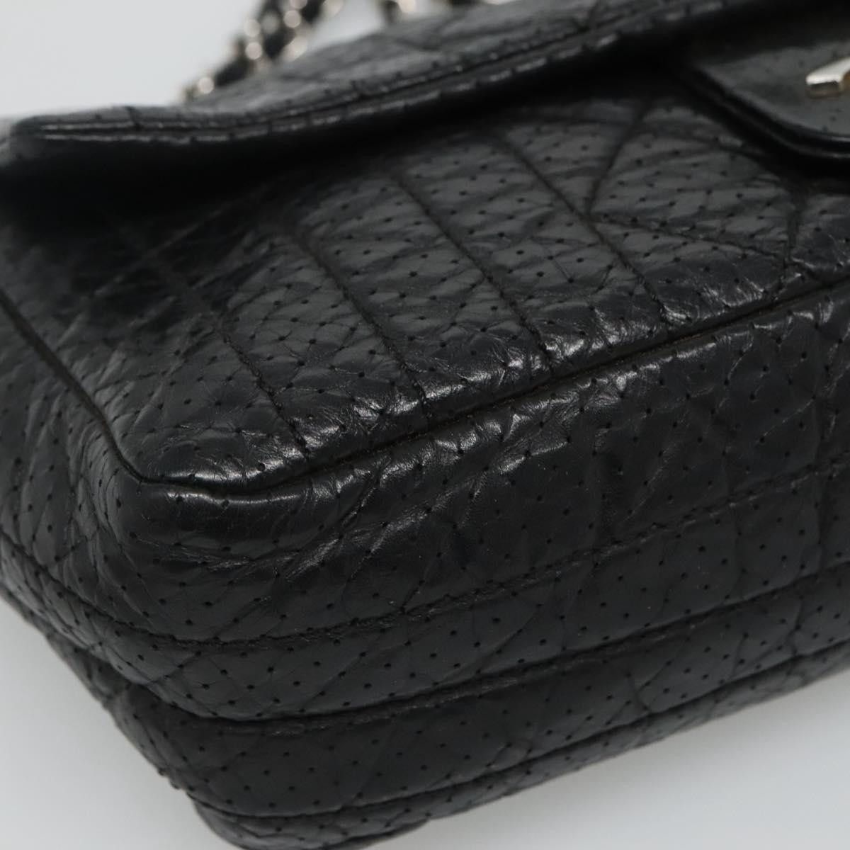 Chanel Single Flap Black Leather Shoulder Bag (Pre-Owned) Size ONE SIZE - 10 Thumbnail