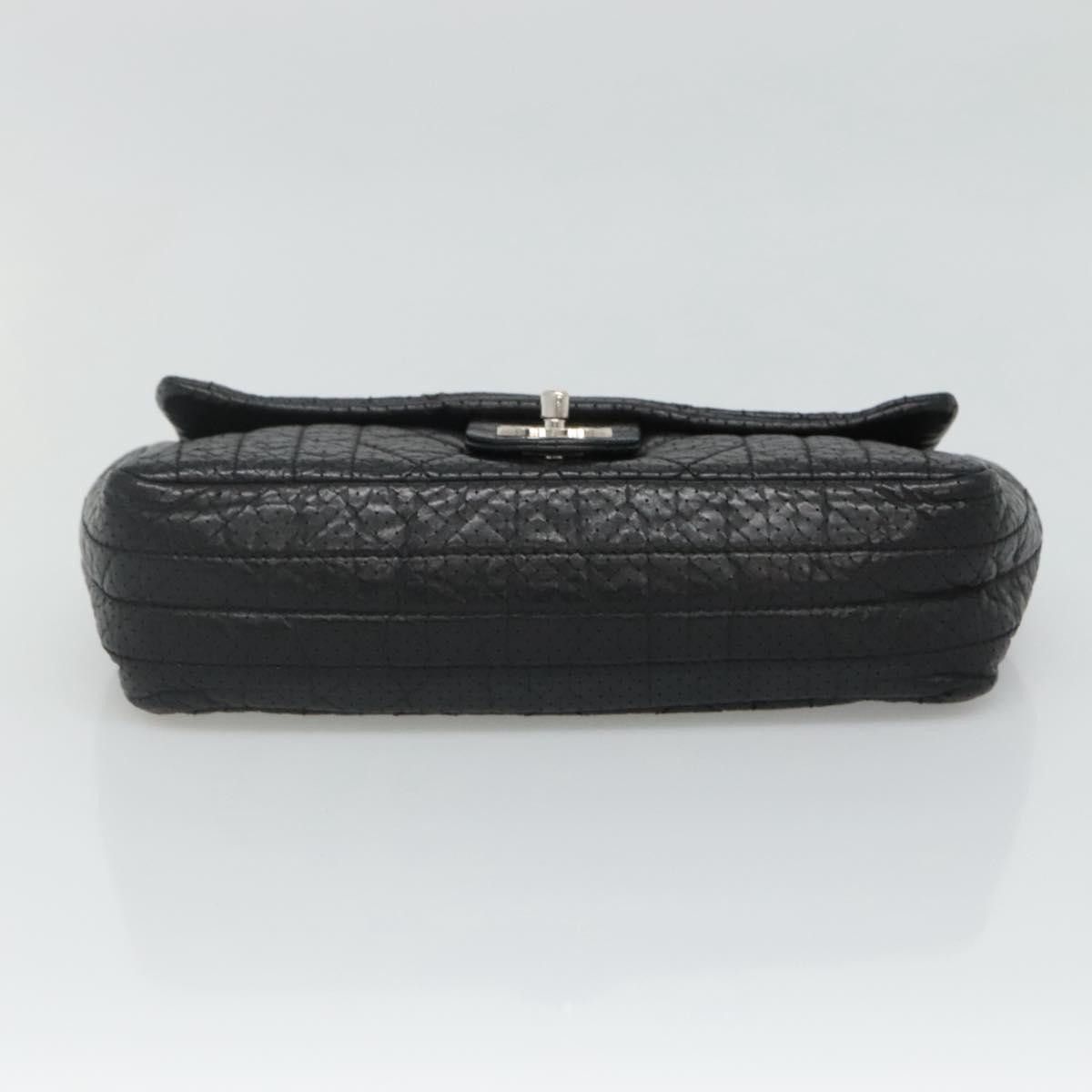 Chanel Single Flap Black Leather Shoulder Bag (Pre-Owned) Size ONE SIZE - 8 Thumbnail