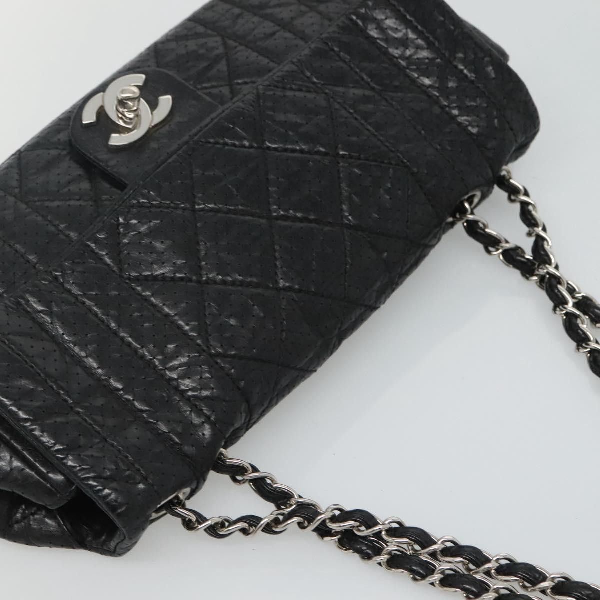 Chanel Single Flap Black Leather Shoulder Bag (Pre-Owned) Size ONE SIZE - 5 Thumbnail