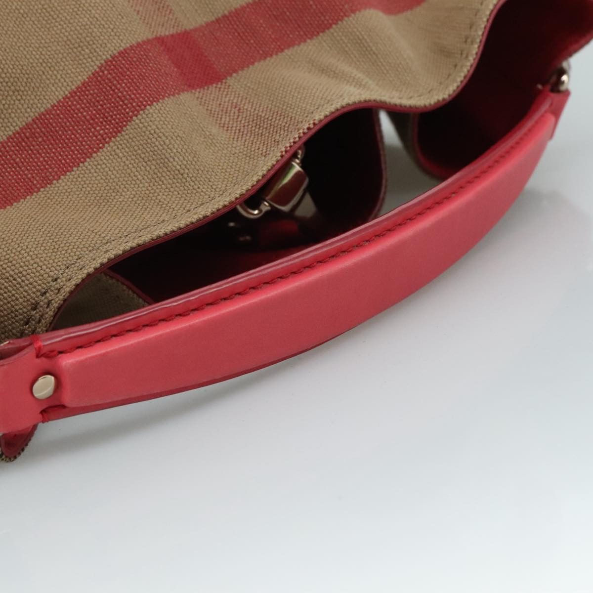 Burberry Ashby Beige Canvas Tote Bag (Pre-Owned) Size ONE SIZE - 5 Thumbnail