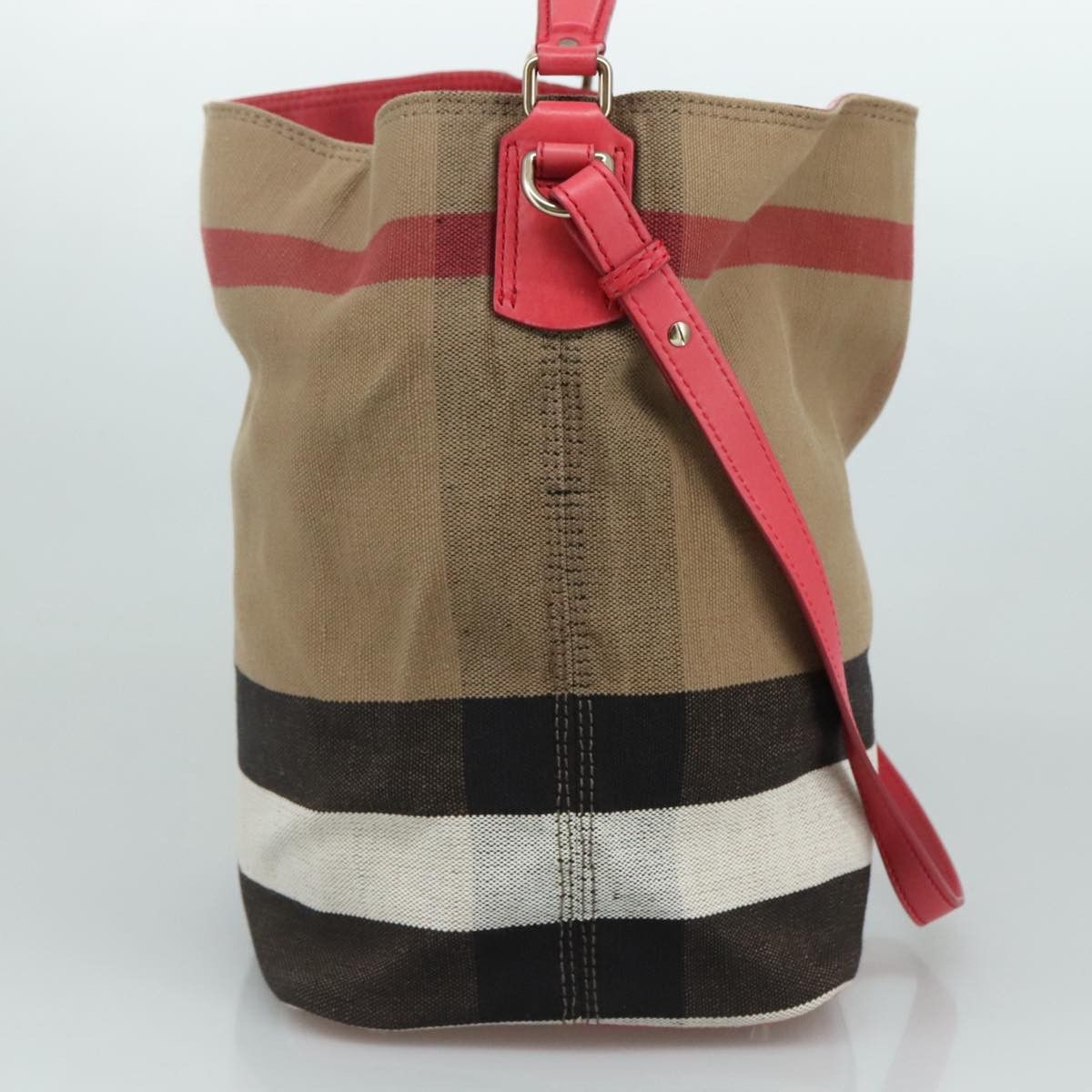 Burberry Ashby Beige Canvas Tote Bag (Pre-Owned) Size ONE SIZE - 3 Thumbnail