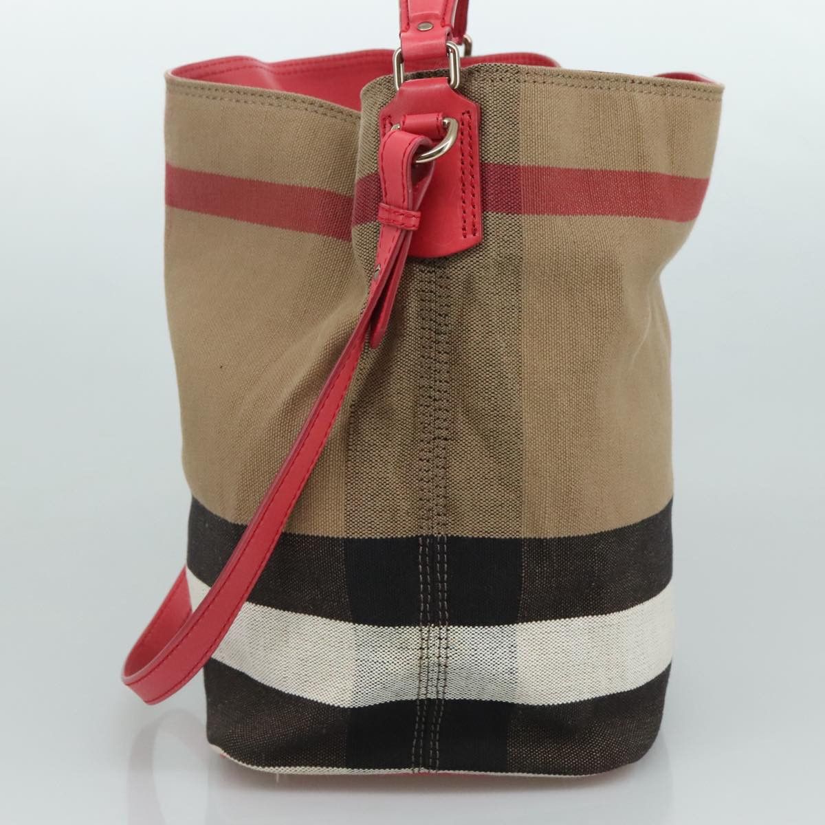 Burberry Ashby Beige Canvas Tote Bag (Pre-Owned) Size ONE SIZE - 15 Thumbnail