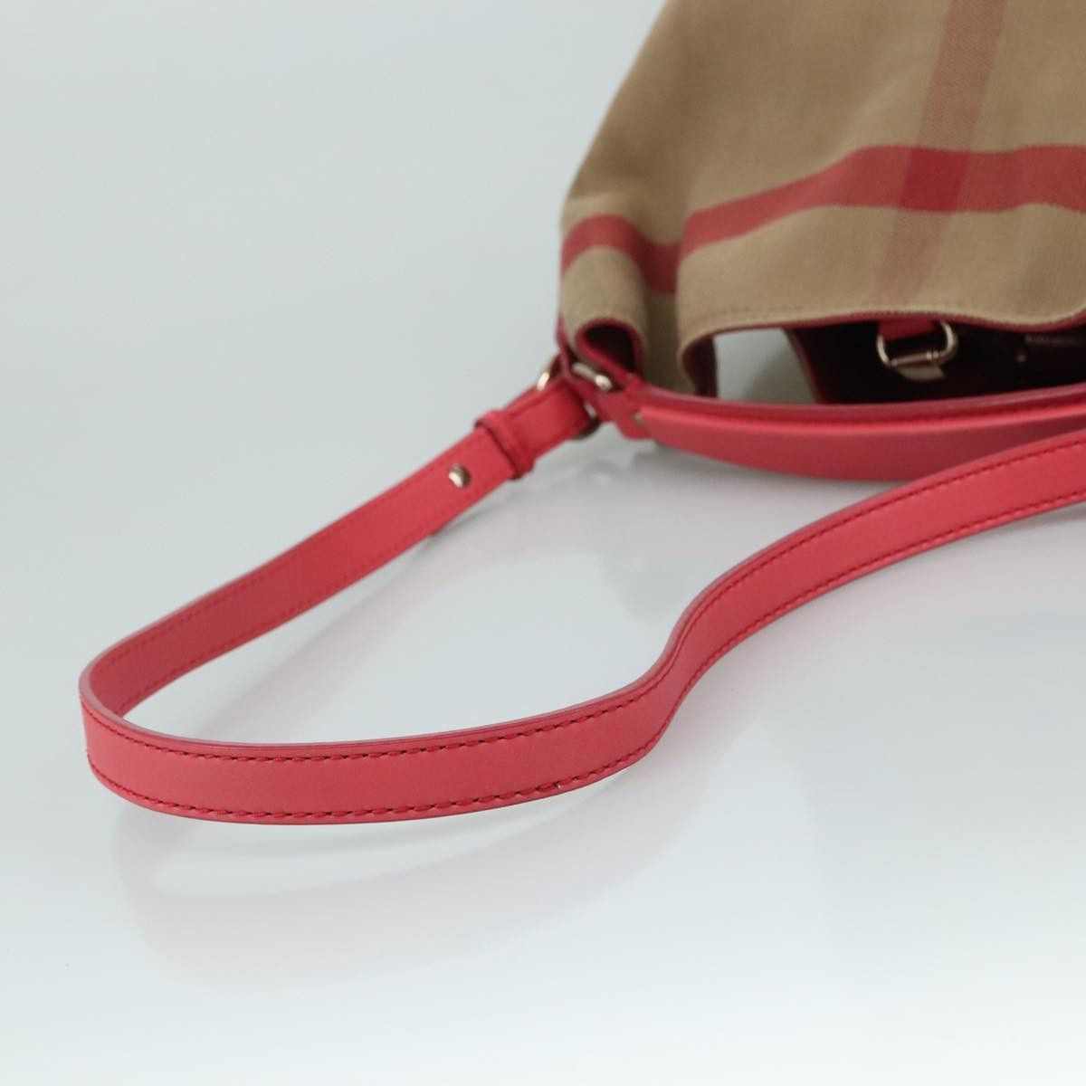 Burberry Ashby Beige Canvas Tote Bag (Pre-Owned) Size ONE SIZE - 4 Thumbnail