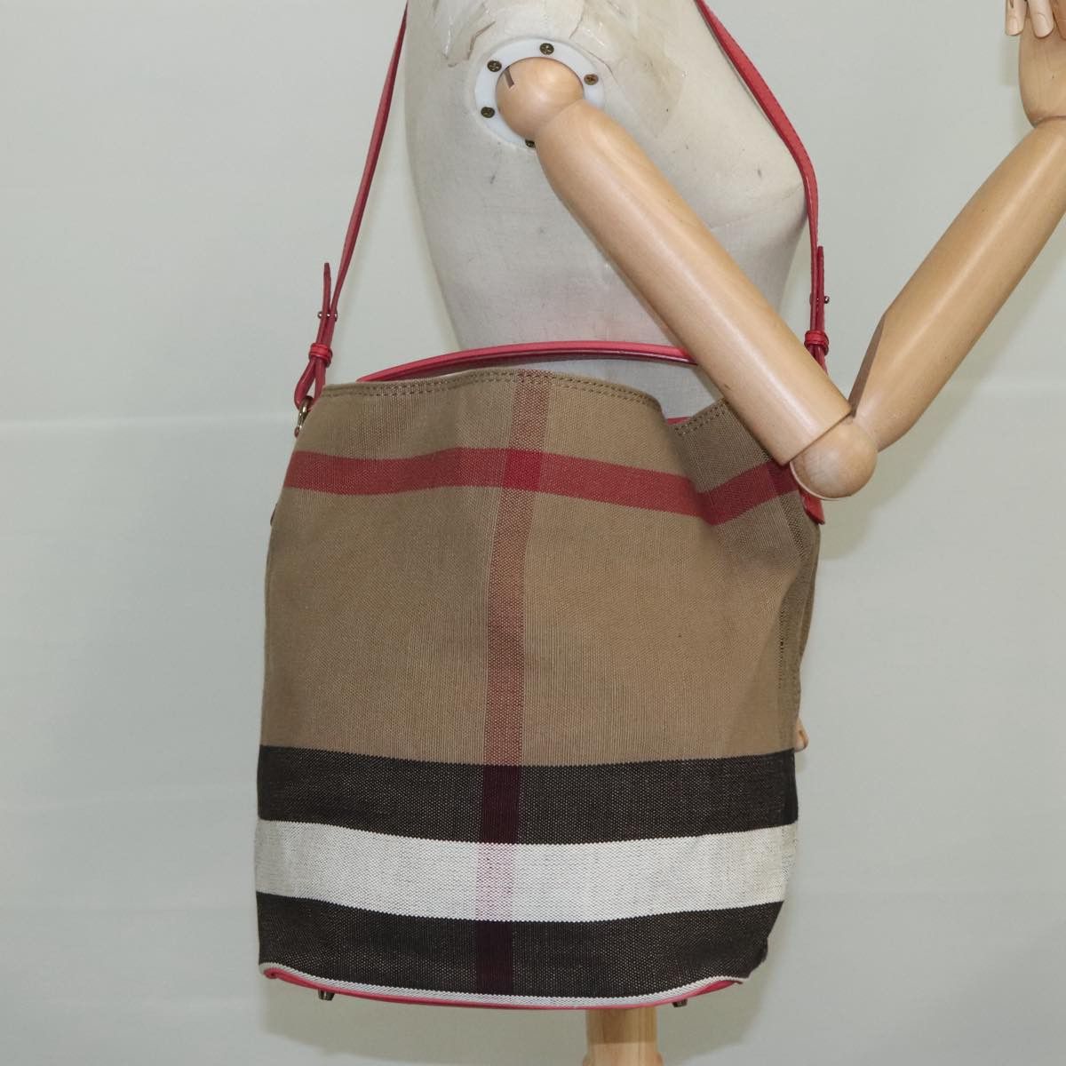 Burberry Ashby Beige Canvas Tote Bag (Pre-Owned) Size ONE SIZE - 12 Thumbnail