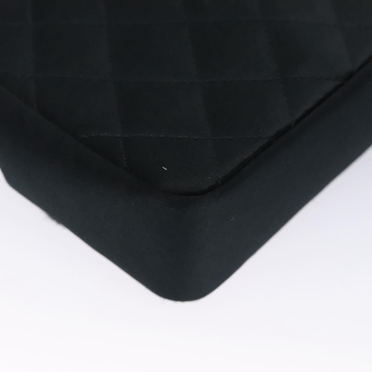 Chanel Single Flap Black Silk Shoulder Bag (Pre-Owned) Size ONE SIZE - 8 Thumbnail