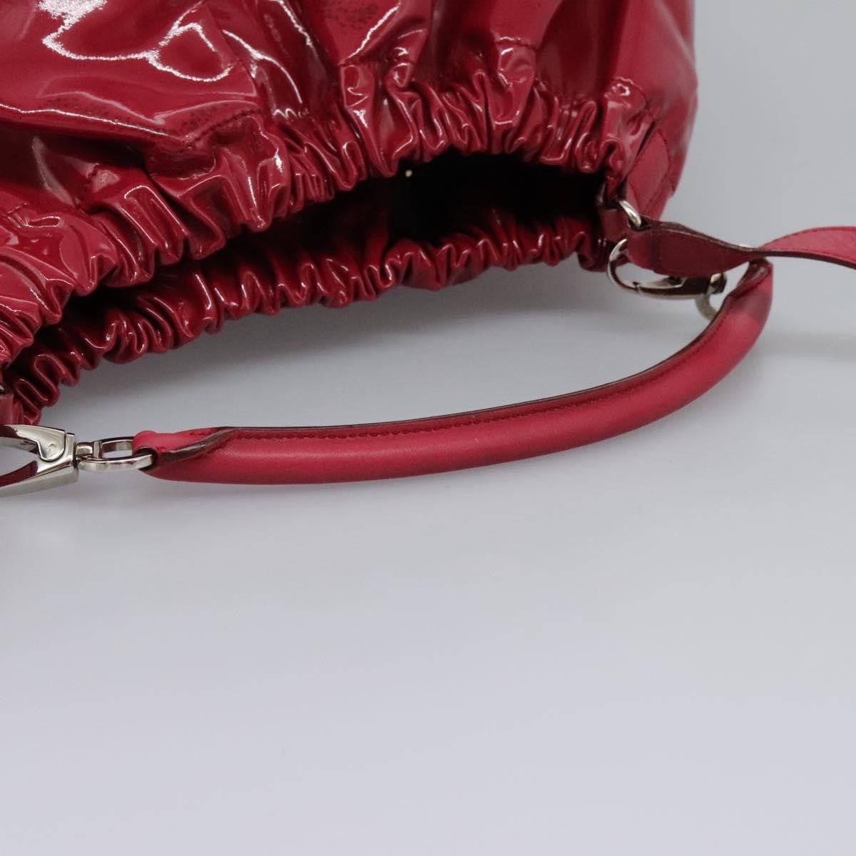 Salvatore Ferragamo Vara Pink Patent Leather Handbag (Pre-Owned) Size ONE SIZE - 10 Thumbnail