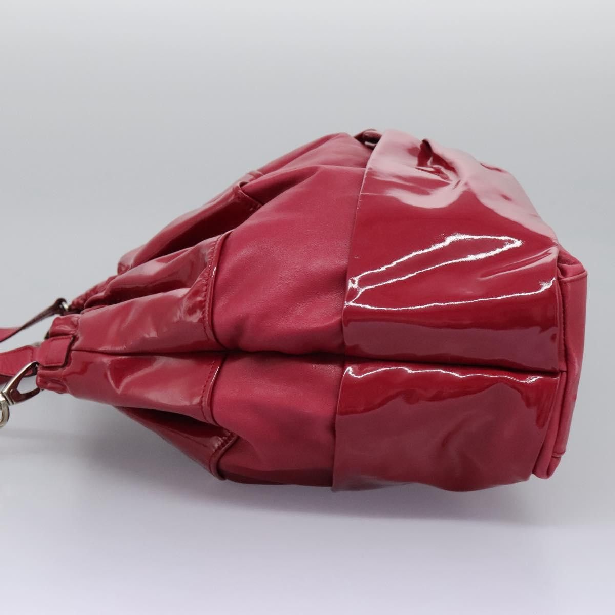 Salvatore Ferragamo Vara Pink Patent Leather Handbag (Pre-Owned) Size ONE SIZE - 4 Thumbnail