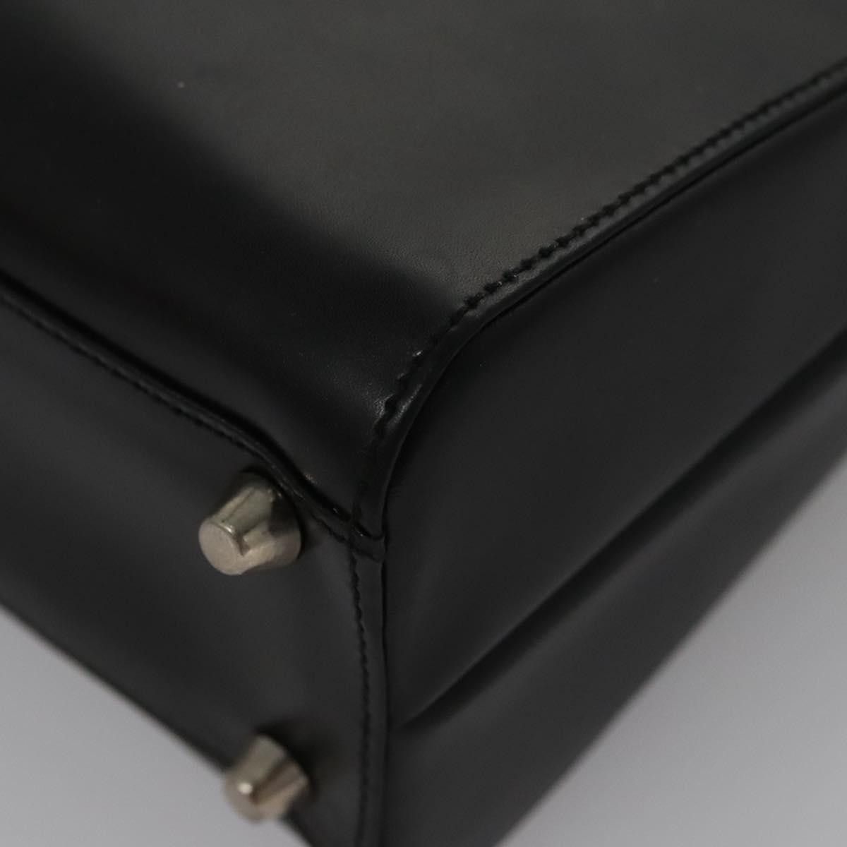 Prada Black Leather Handbag (Pre-Owned) Size ONE SIZE - 10 Thumbnail