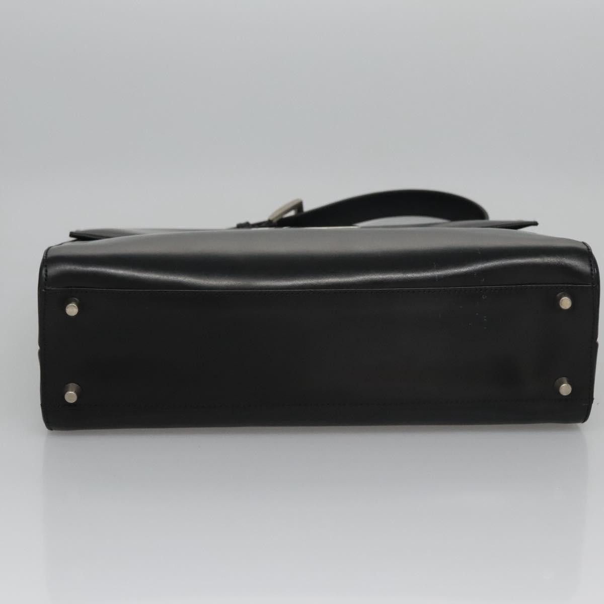 Prada Black Leather Handbag (Pre-Owned) Size ONE SIZE - 18 Thumbnail