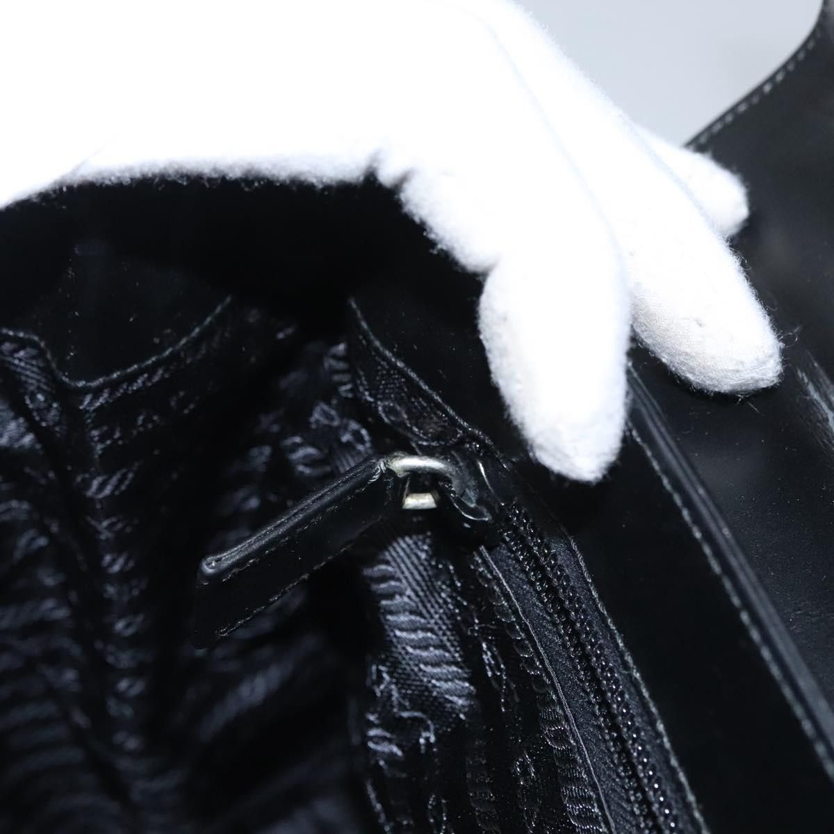 Prada Black Leather Handbag (Pre-Owned) Size ONE SIZE - 12 Thumbnail
