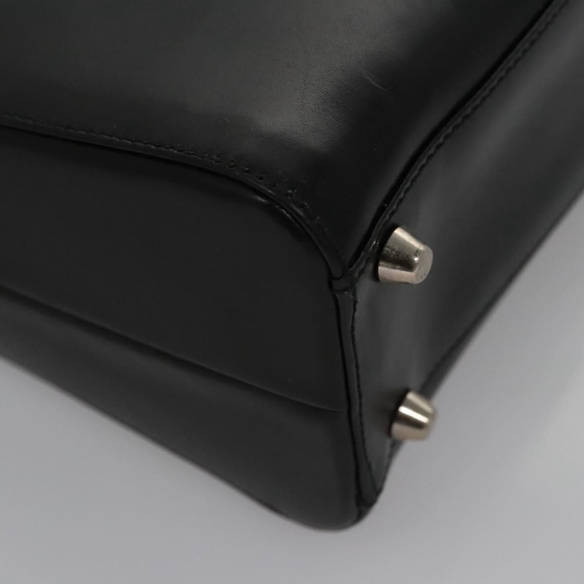 Prada Black Leather Handbag (Pre-Owned) Size ONE SIZE - 9 Thumbnail