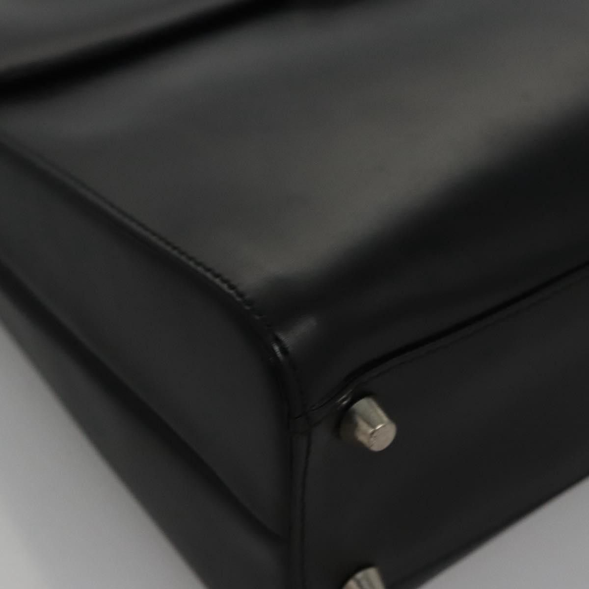 Prada Black Leather Handbag (Pre-Owned) Size ONE SIZE - 7 Thumbnail