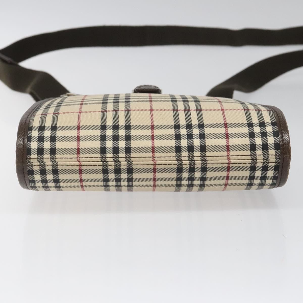 Burberry Nova Check Beige Canvas Shoulder Bag (Pre-Owned) Size ONE SIZE - 6 Thumbnail