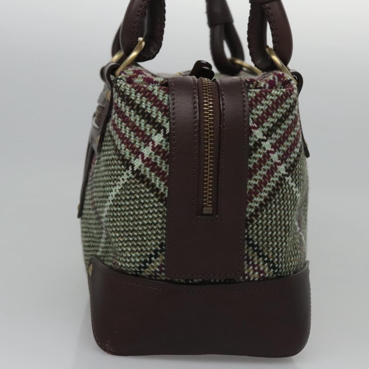 Burberry Nova Check Green Canvas Handbag (Pre-Owned) Size ONE SIZE - 3 Thumbnail