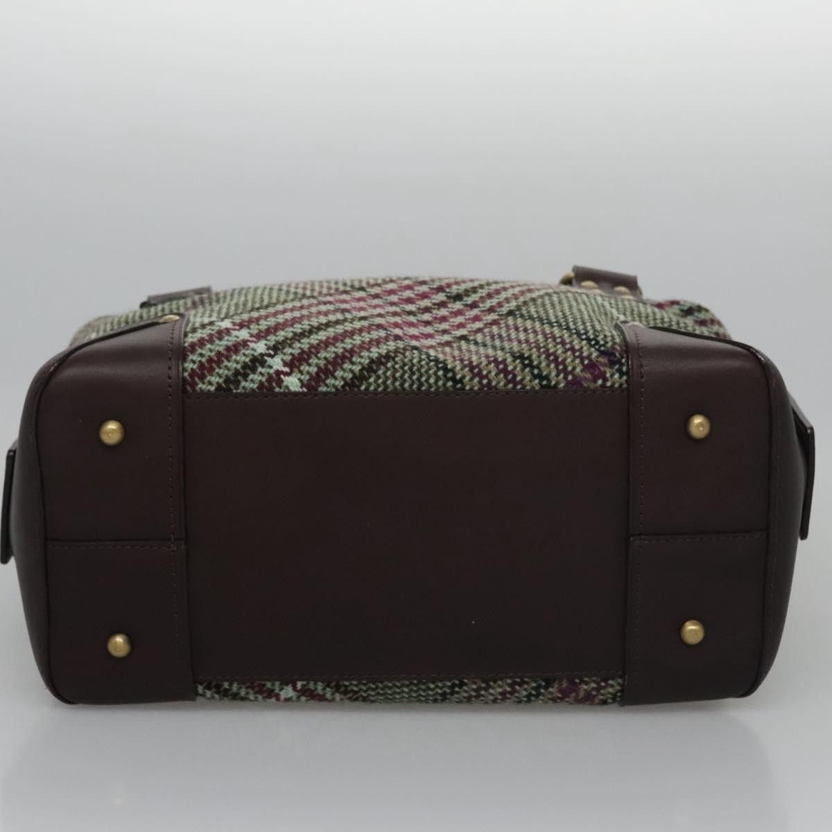 Burberry Nova Check Green Canvas Handbag (Pre-Owned) Size ONE SIZE - 6 Thumbnail