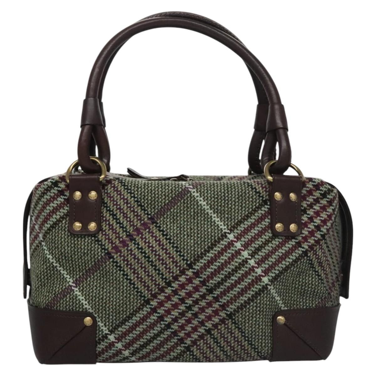 Burberry Nova Check Green Canvas Handbag (Pre-Owned) Size ONE SIZE - 2 Thumbnail