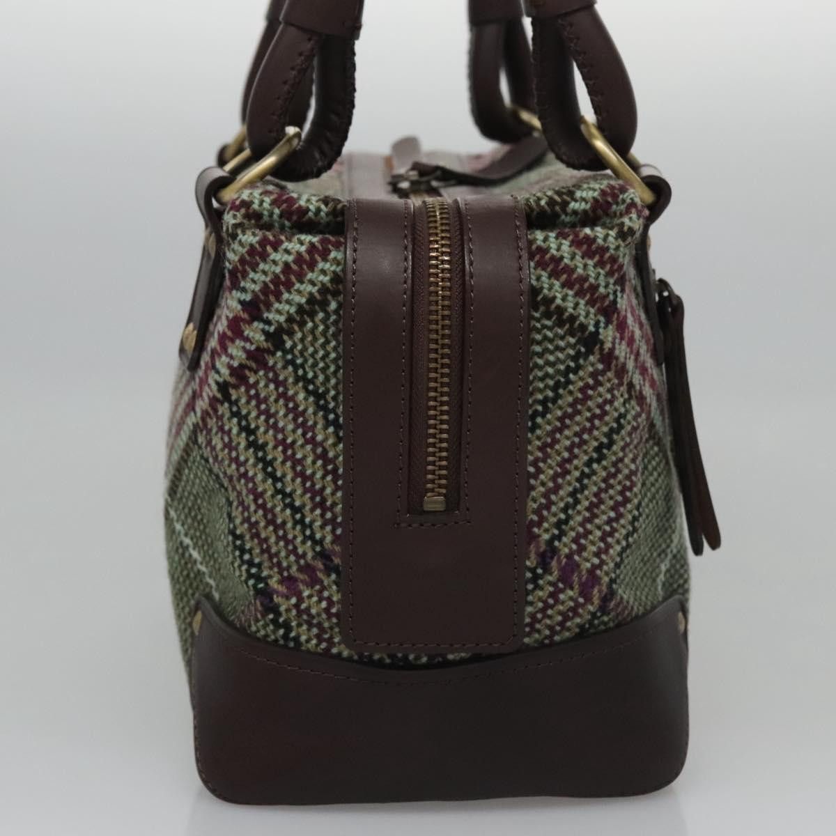 Burberry Nova Check Green Canvas Handbag (Pre-Owned) Size ONE SIZE - 4 Thumbnail