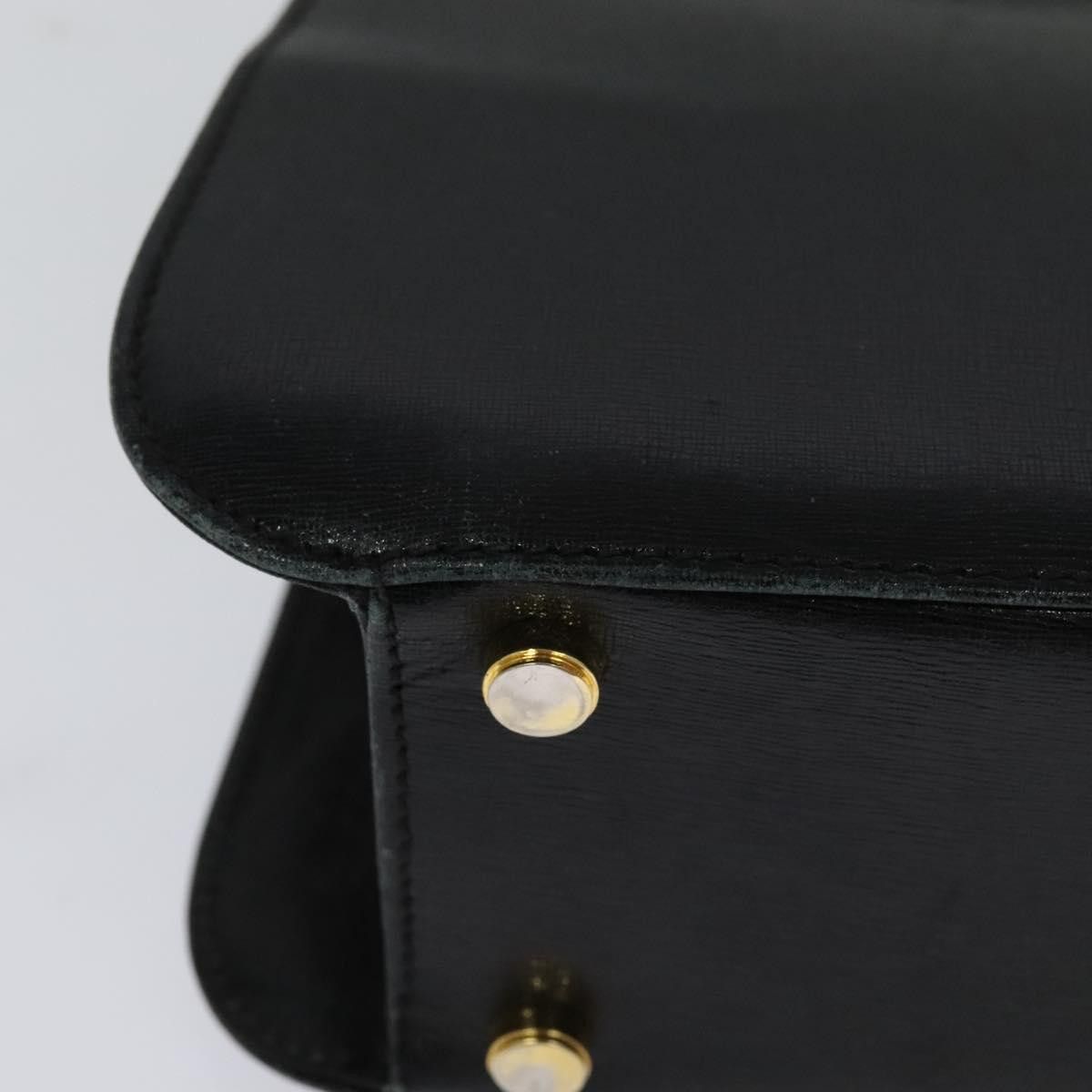 Salvatore Ferragamo Black Leather Handbag (Pre-Owned) Size ONE SIZE - 14 Thumbnail