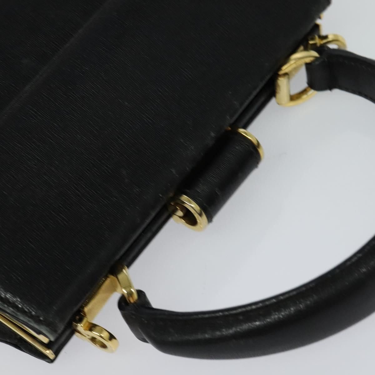 Salvatore Ferragamo Black Leather Handbag (Pre-Owned) Size ONE SIZE - 8 Thumbnail