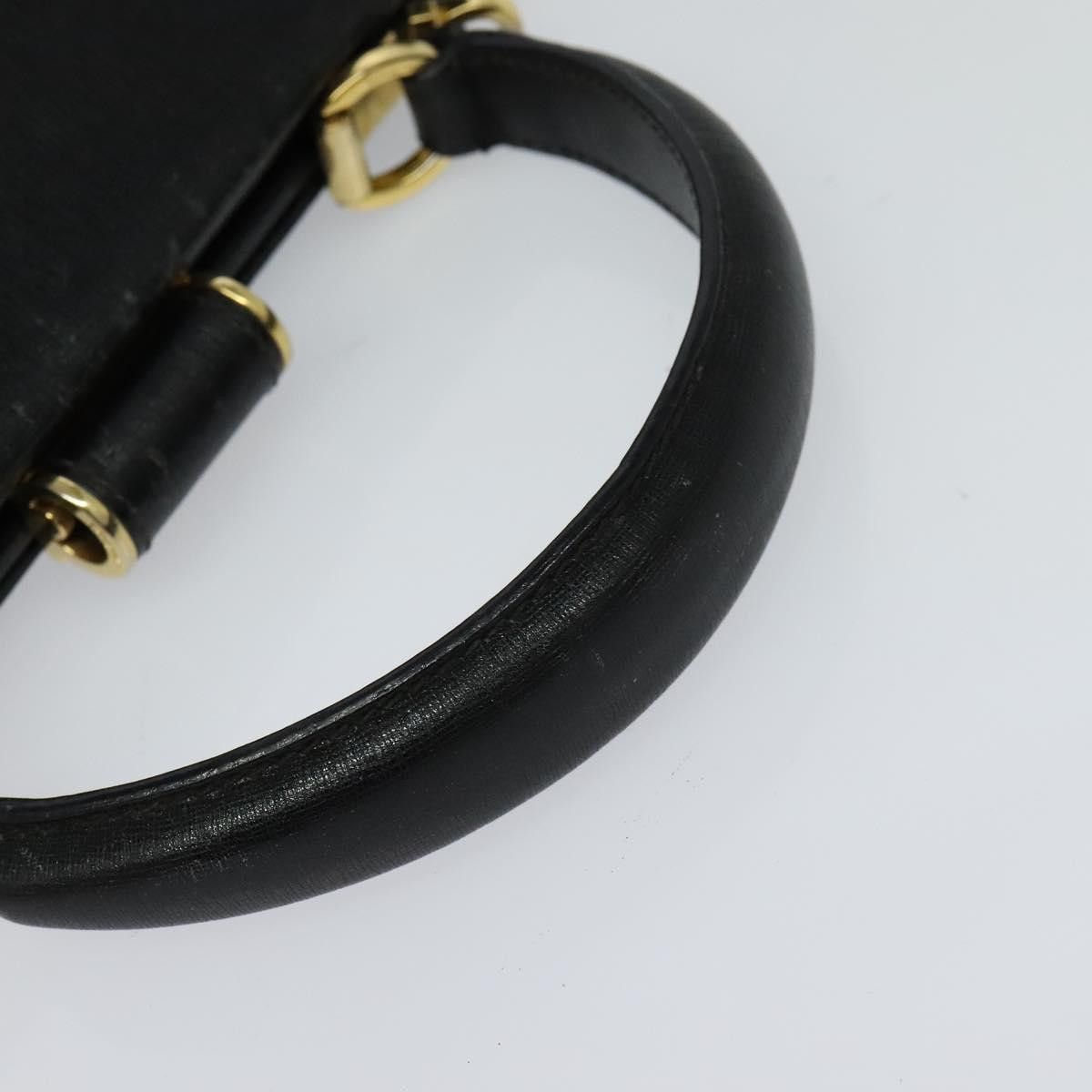 Salvatore Ferragamo Black Leather Handbag (Pre-Owned) Size ONE SIZE - 5 Thumbnail