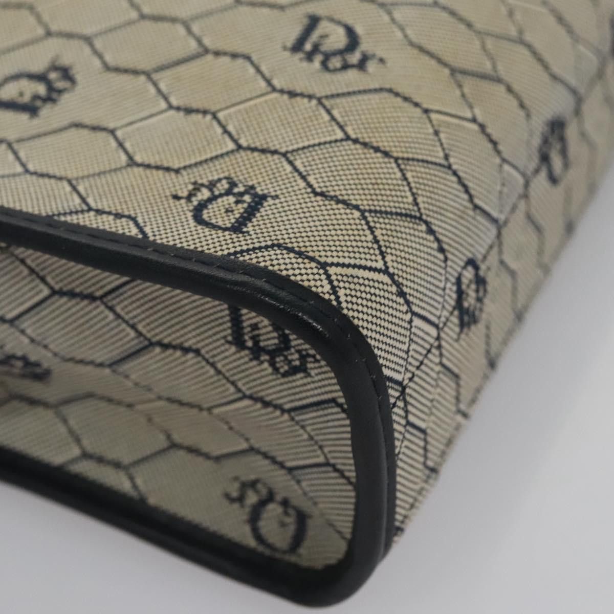 Dior Honeycomb Beige Canvas Shoulder Bag (Pre-Owned) Size ONE SIZE - 6 Thumbnail