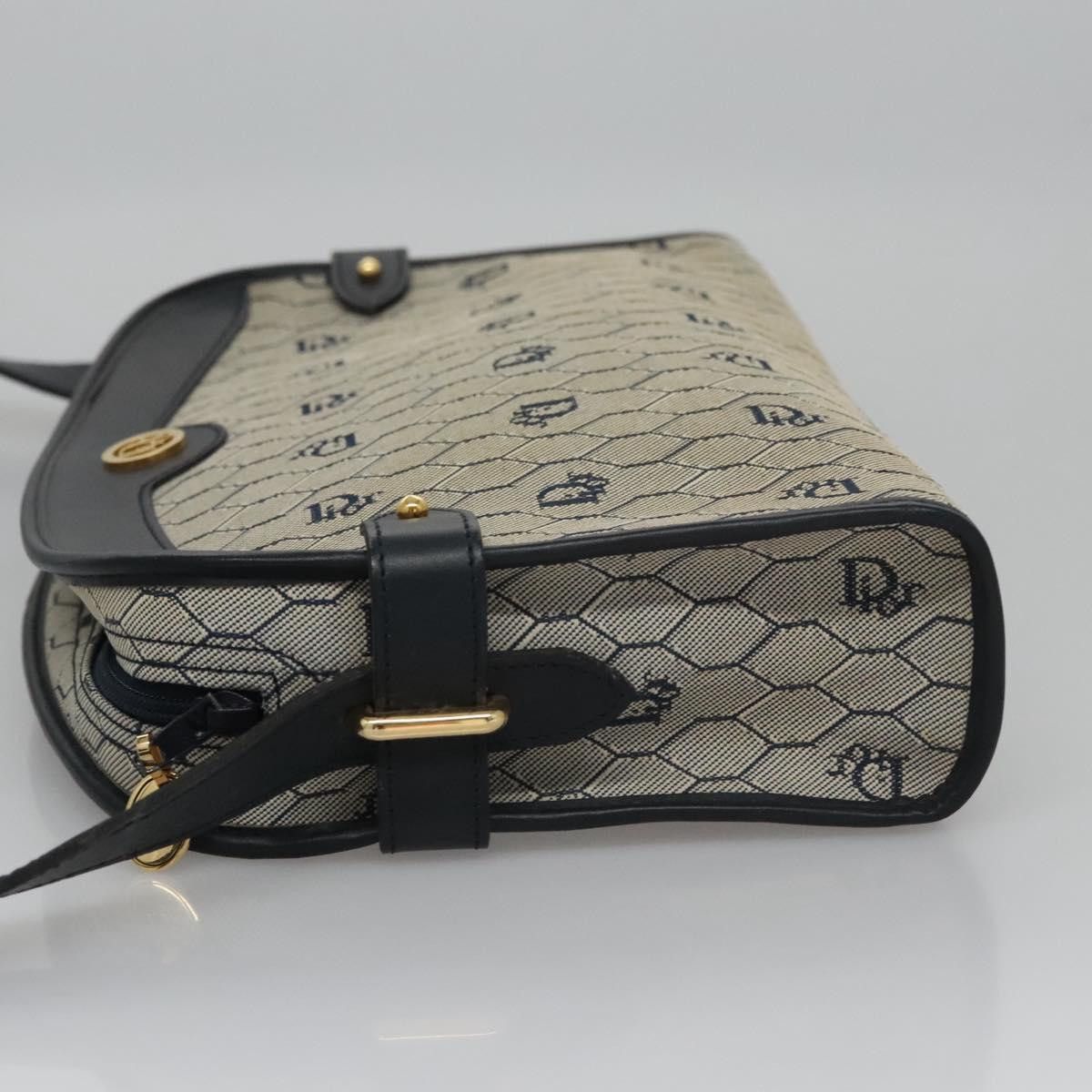 Dior Honeycomb Beige Canvas Shoulder Bag (Pre-Owned) Size ONE SIZE - 3 Thumbnail