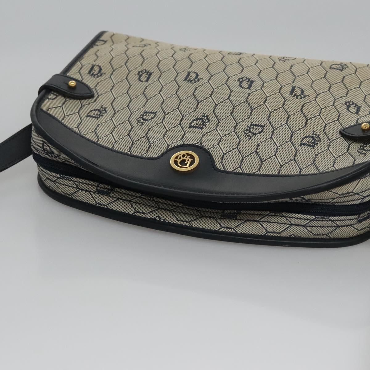 Dior Honeycomb Beige Canvas Shoulder Bag (Pre-Owned) Size ONE SIZE - 18 Thumbnail