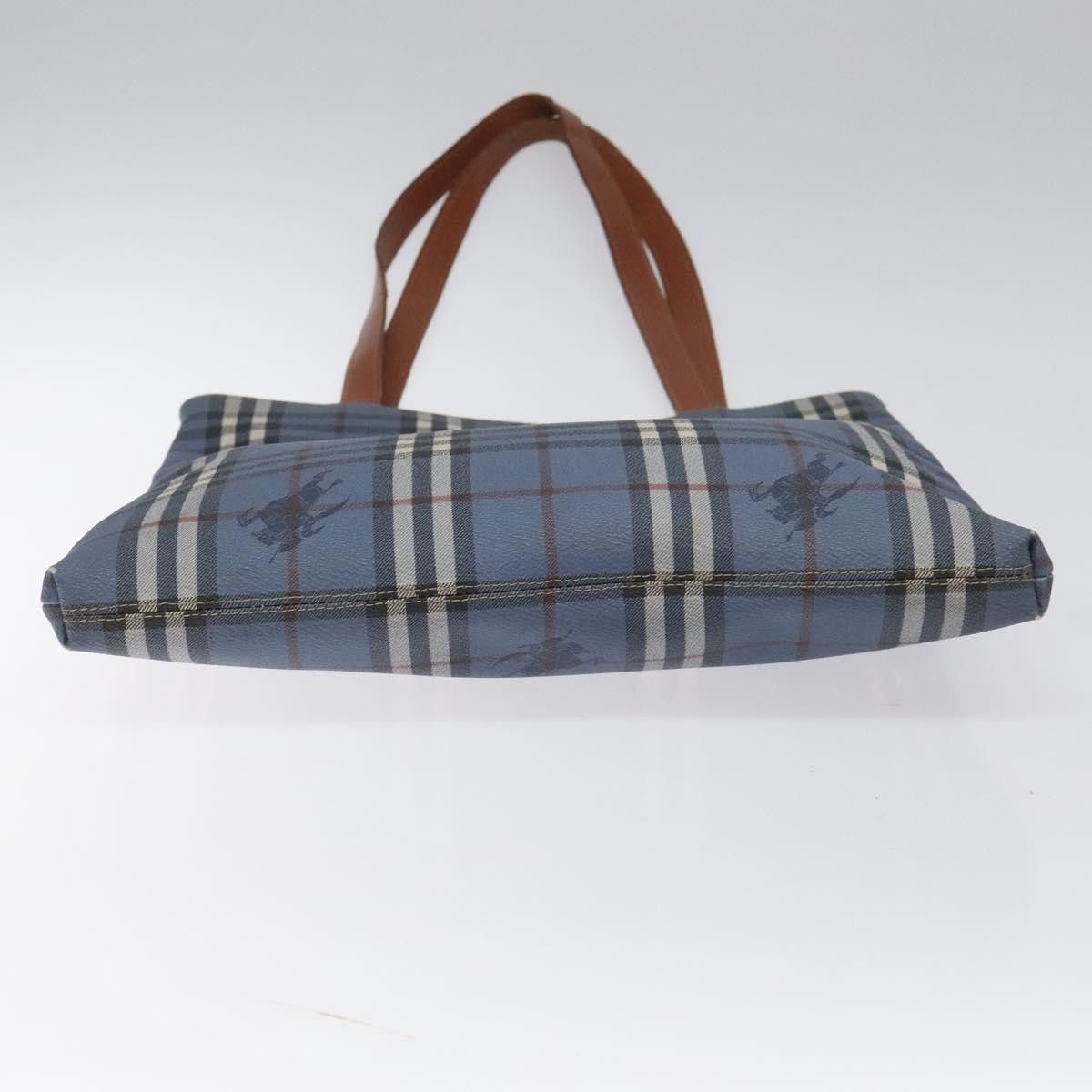 Burberry Nova Check Blue Canvas Tote Bag (Pre-Owned) Size ONE SIZE - 16 Thumbnail