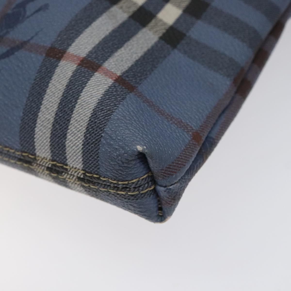 Burberry Nova Check Blue Canvas Tote Bag (Pre-Owned) Size ONE SIZE - 8 Thumbnail