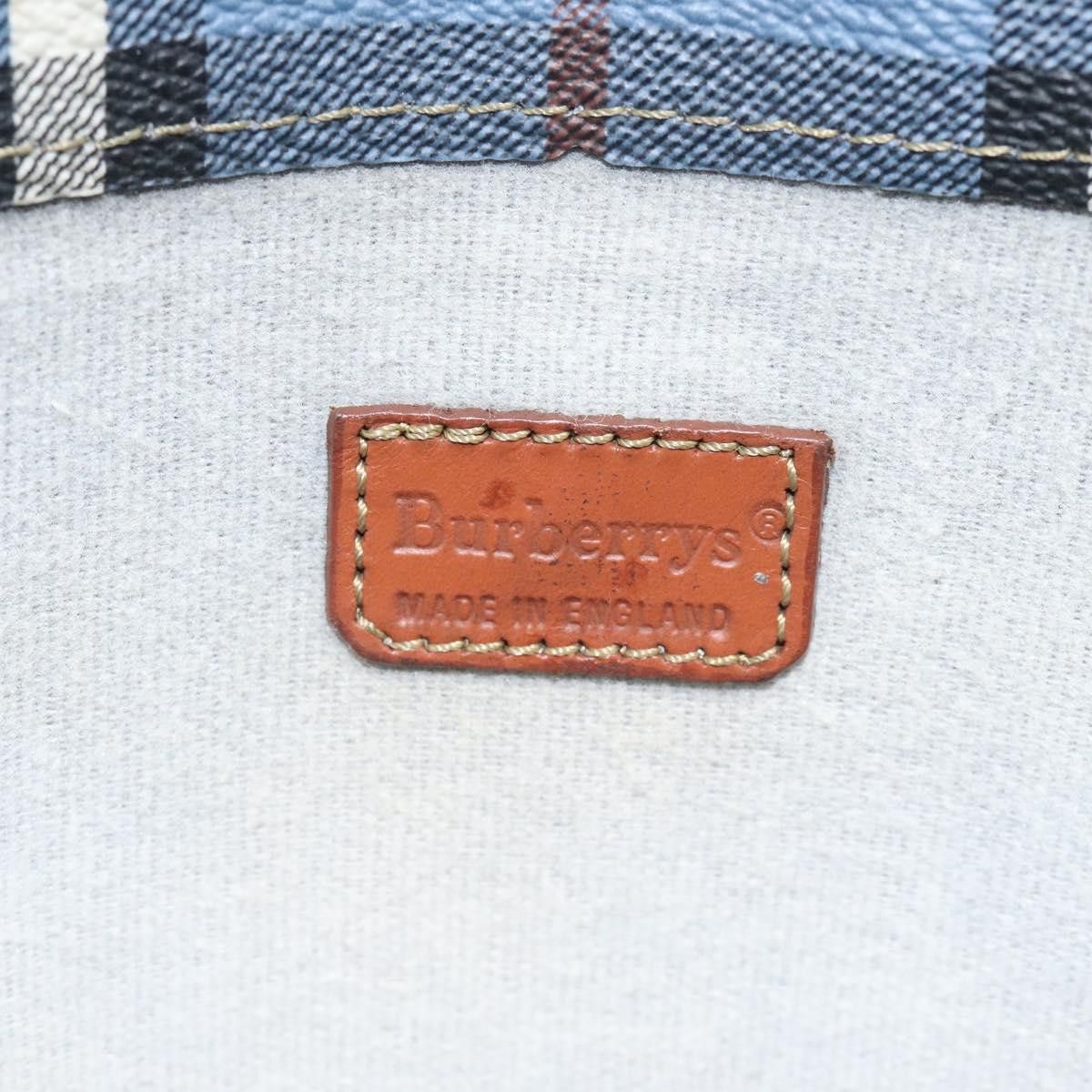 Burberry Nova Check Blue Canvas Tote Bag (Pre-Owned) Size ONE SIZE - 12 Thumbnail