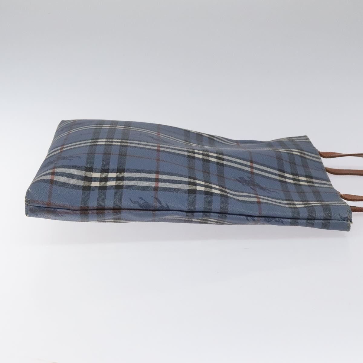 Burberry Nova Check Blue Canvas Tote Bag (Pre-Owned) Size ONE SIZE - 3 Thumbnail