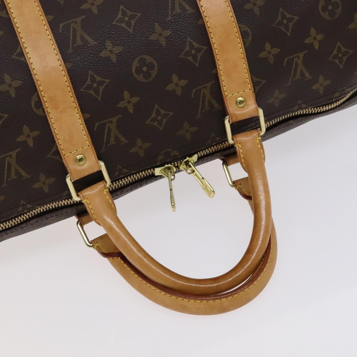 Louis Vuitton Keepall 50 Brown Canvas Travel Bag (Pre-Owned) Size ONE SIZE - 5 Thumbnail