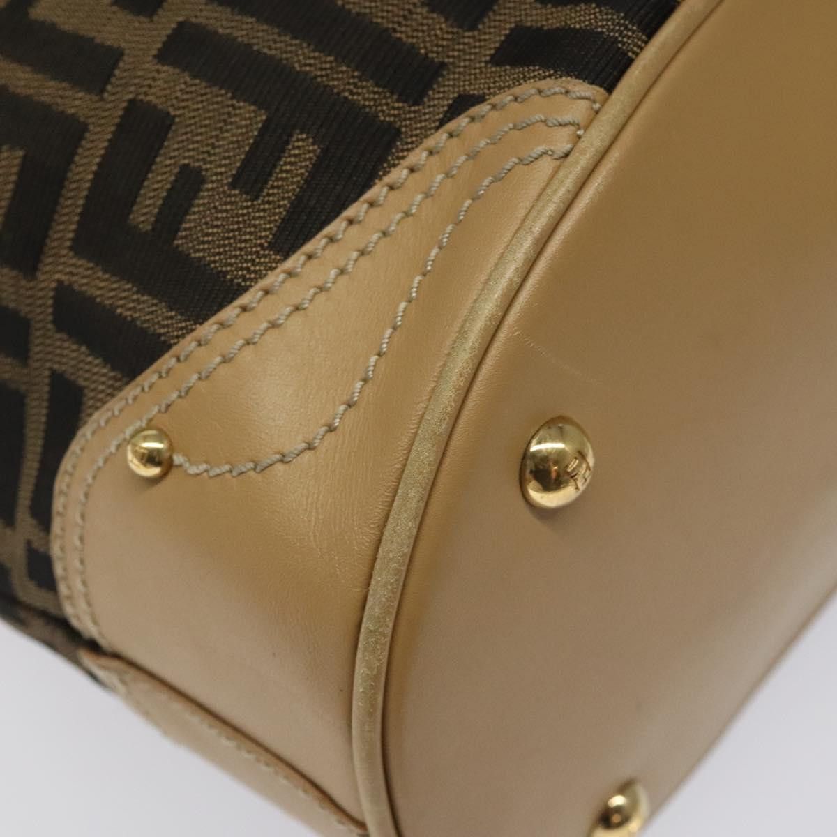 Fendi Zucca Brown Canvas Tote Bag (Pre-Owned) Size ONE SIZE - 10 Thumbnail