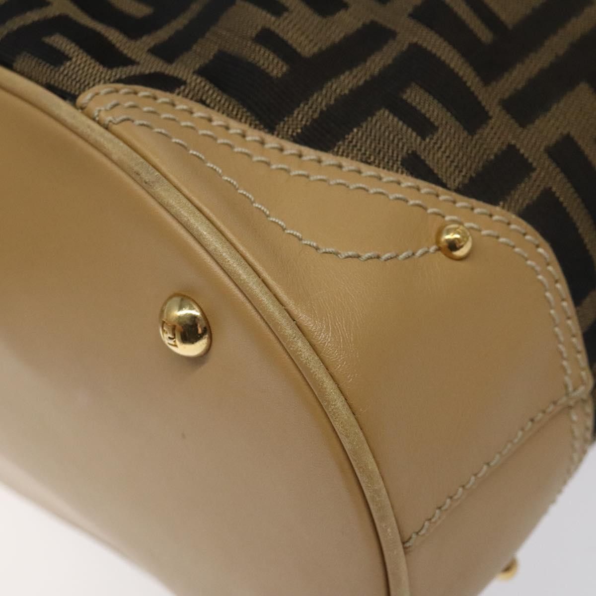 Fendi Zucca Brown Canvas Tote Bag (Pre-Owned) Size ONE SIZE - 7 Thumbnail