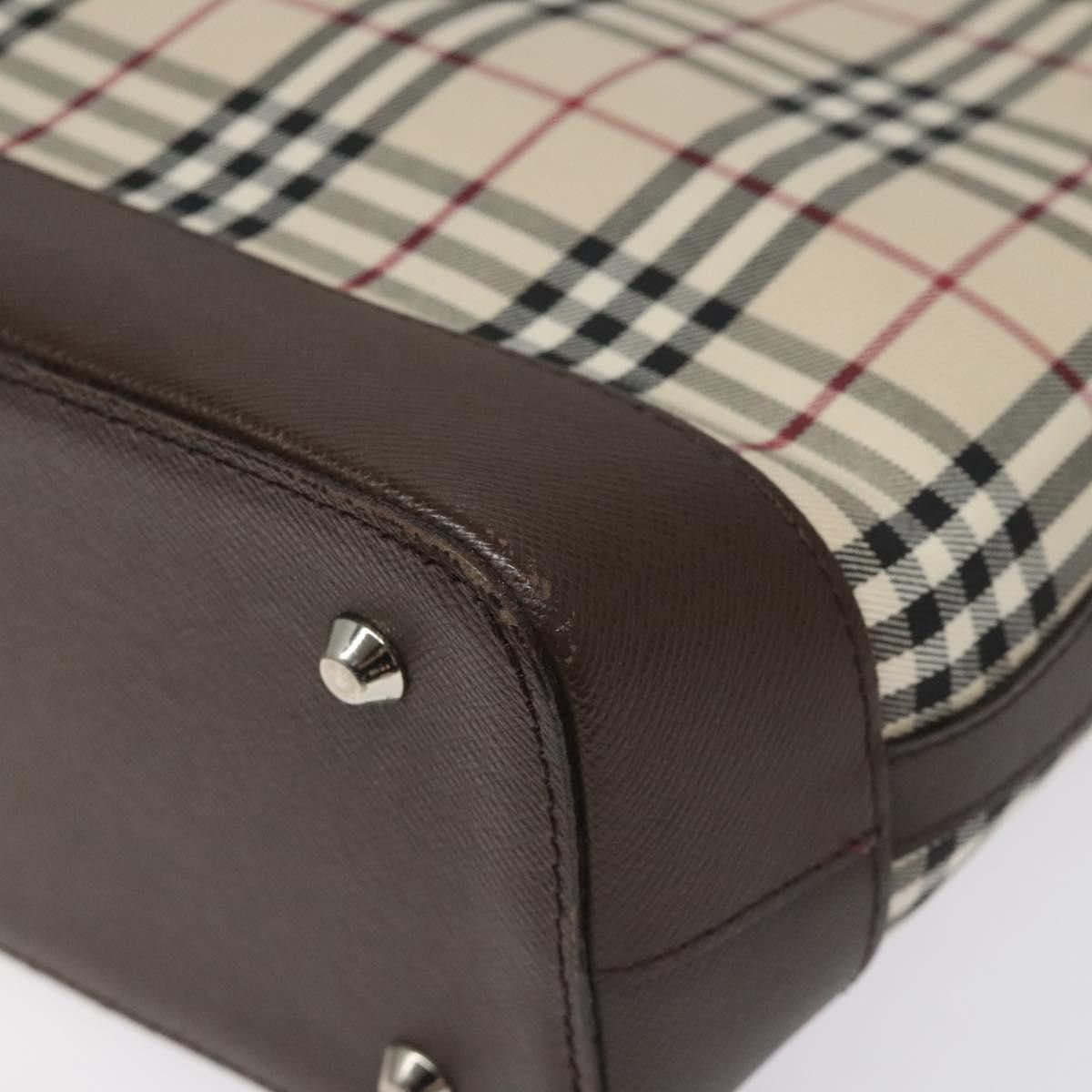 Burberry Nova Check Beige Canvas Tote Bag (Pre-Owned) Size ONE SIZE - 7 Thumbnail