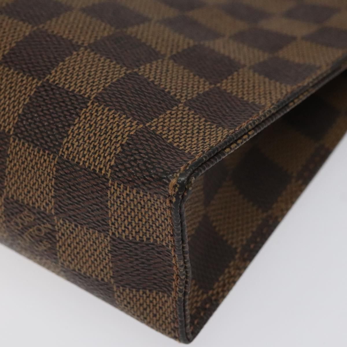 Louis Vuitton Poche Toilette Brown Canvas Clutch Bag (Pre-Owned) Size ONE SIZE - 6 Thumbnail