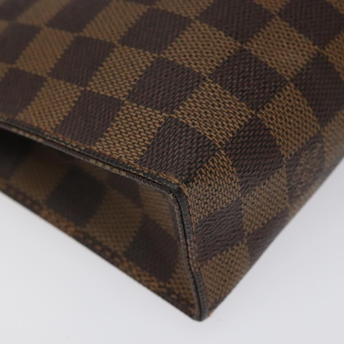 Louis Vuitton Poche Toilette Brown Canvas Clutch Bag (Pre-Owned) Size ONE SIZE - 7 Thumbnail