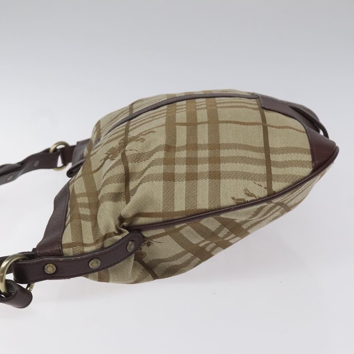 Burberry Nova Check Black Canvas Shoulder Bag (Pre-Owned) Size ONE SIZE - 4 Thumbnail